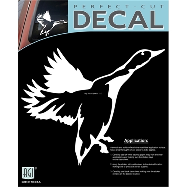 Picture of Bones Duck Plotted Decal, White Outline