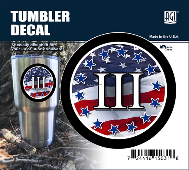 Picture of Bones Iii% Usa Flag Tumbler Decal