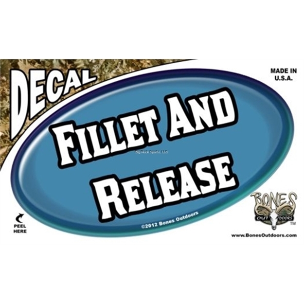 Picture of Bones Oval Decal, Fillet & Release