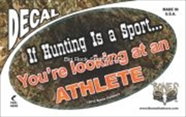 Picture of Bones Oval Decal IF Hunting IS A Sport, You're Looking AT AN Athlete