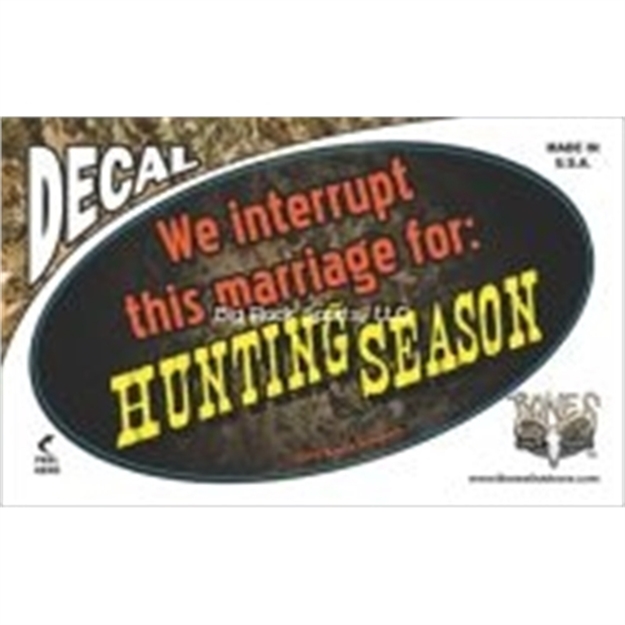 Picture of Bones Oval Decal, WE Interrupt This Marriage