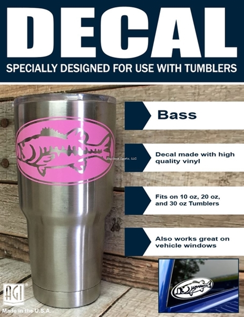 Picture of Bones Plotted Tumbler Decal Pink Bass