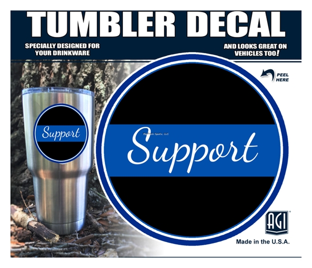 Picture of Bones "Police Support" Tumbler Decal