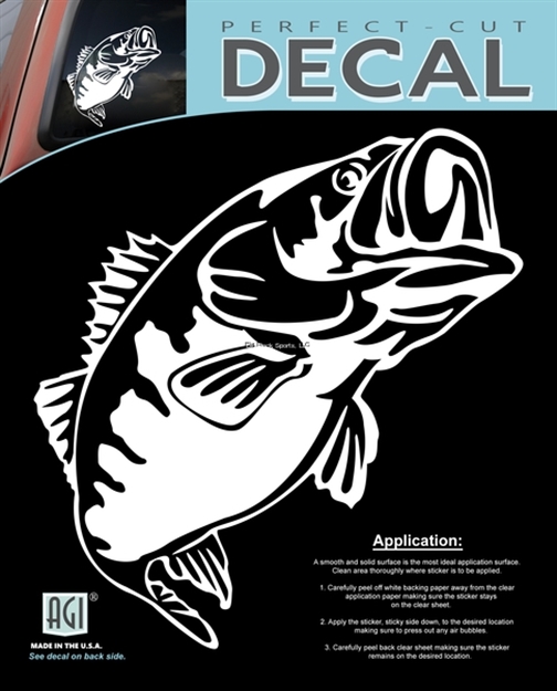 Picture of Bones Standard Plotted Decal-Bass/White