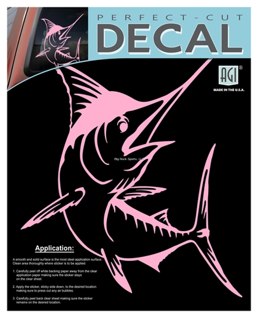 Picture of Bones Standard Plotted Decal-Marlin/Pink