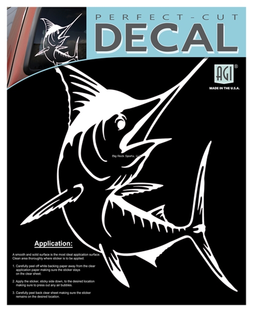 Picture of Bones Standard Plotted Decal-Marlin/White