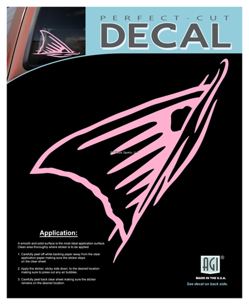 Picture of Bones Standard Plotted Decal-Redfish Tail/Pink