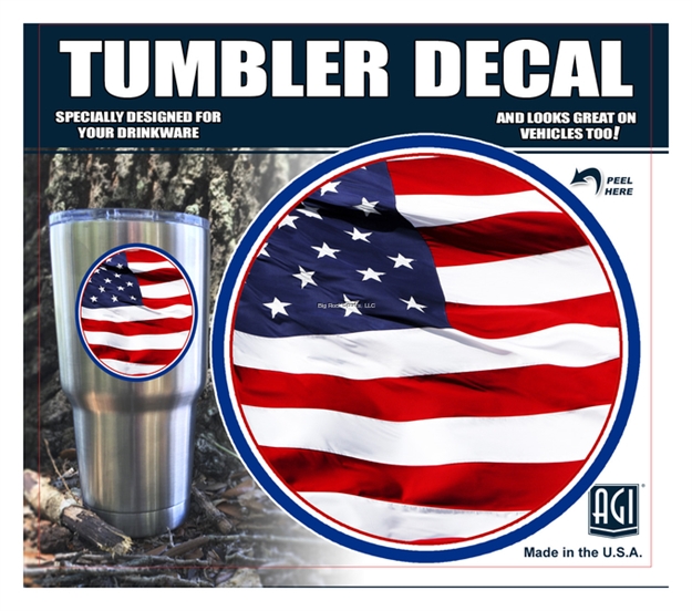 Picture of Bones "Usa Flag" Tumbler Decal