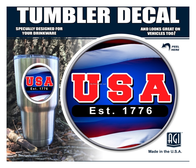 Picture of Bones "U.S.A." Tumbler Decal