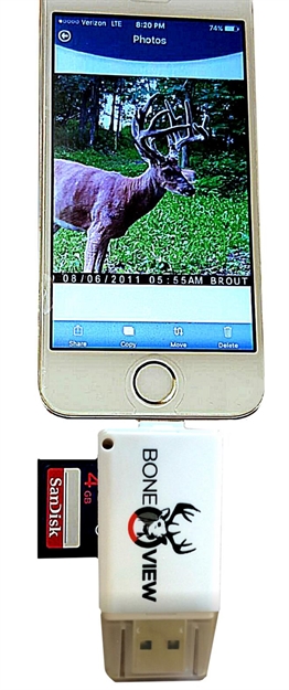 Picture of Bone View SD Card Reader For Iphone 567 W/Lightning Xtndr