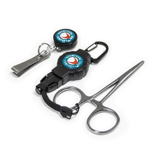 Picture of Boomerang Fishermans 5 IN Zinger Nippers Forceps Carabiner