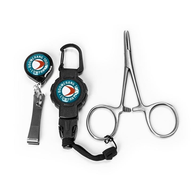 Picture of Boomerang Fishermans Zinger Nippers 5 IN Forceps  Strap