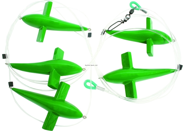 Picture of Boone Bait Co. 5 Bird Daisy Chain, 4 1/2", Green