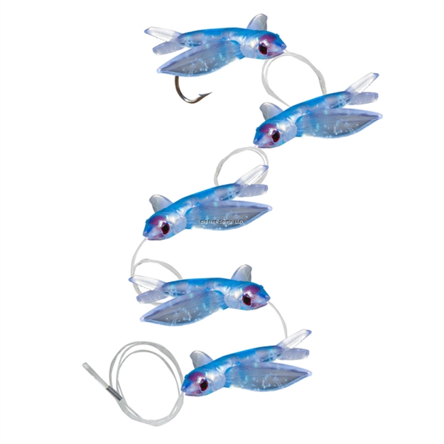 Picture of Boone Bait Co. 5 Flying Bird Daisy Chain, Blue Clear, 4" - 6/0 -200 LB