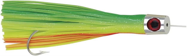 Picture of Boone Bait Co. All Eye Rigged Trolling Lure, 6 1/2", 6/0 Hook, Chartreuse/Bright Green