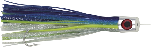 Picture of Boone Bait Co. All Eye Rigged Trolling Lure, 6 1/2", 6/0 Hook, Dark Blue/Silver