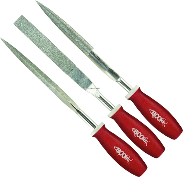 Picture of Boone Bait Co. Big Game Diamond Files 3 Pk, Red Handles, 7"