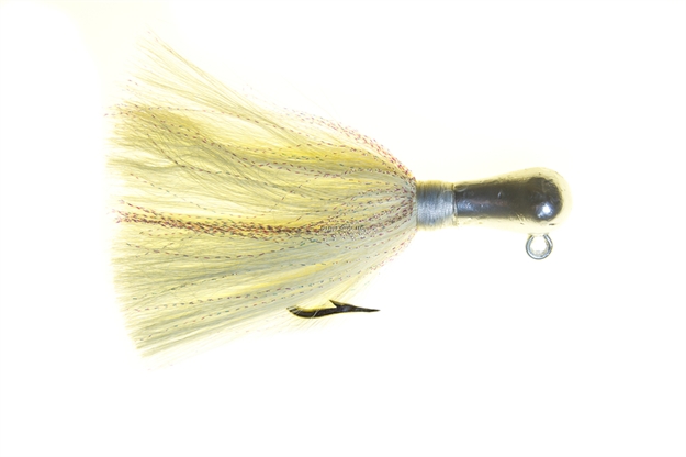 Picture of Boone Bait Co. Cobia Jig, White Pearl Tail, 2 1/2 OZ