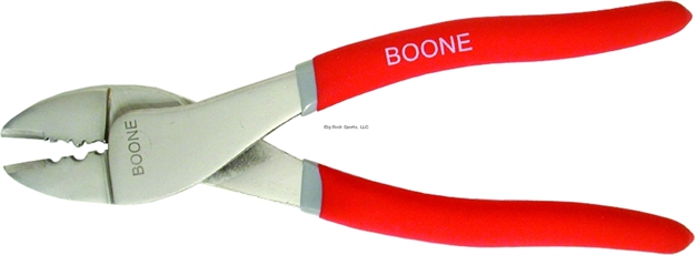 Picture of Boone Bait Co. Crimping Tool Ss, Red Handles, 9.5"