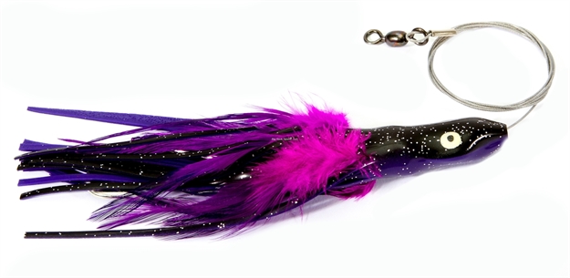 Picture of Boone Bait Co. Dolphin Rig Trolling Lure, 6 1/2", 2 Oz, Purple/Black