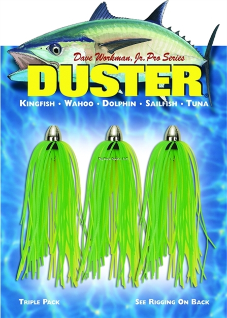 Picture of Boone Bait Co. Duster 3 Pk, Lt. Green Chartreuse, 2 1/2"--1/8 OZ