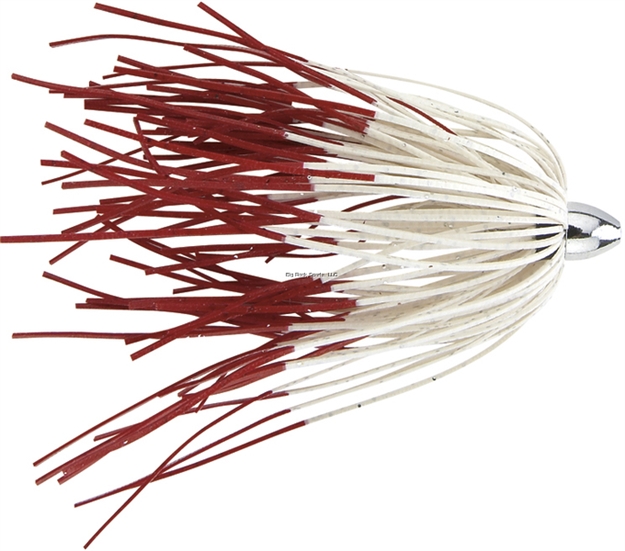 Picture of Boone Bait Co. Duster 3 Pk, White/Red Firetail, 2 1/2"--1/8 OZ