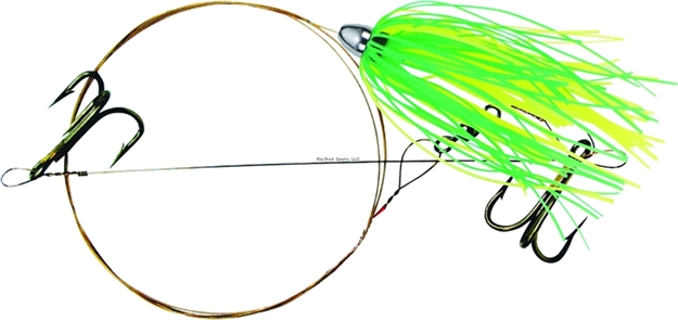 Picture of Boone Bait Co. Duster Rig Live Bait Rig, 2 #4 Trebles, 1/8 OZ Duster, Light Green/Chartreuse