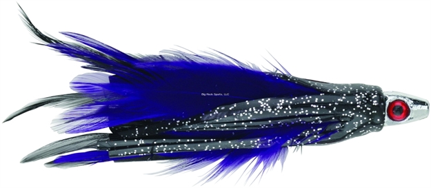 Picture of Boone Bait Co. Feather Trolling Jig 2 PK  , Purple/Black, 4" -1/4 OZ
