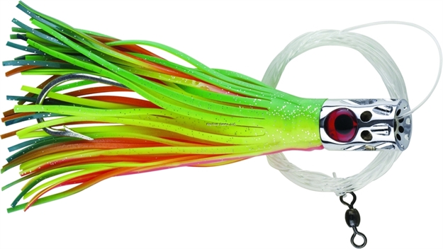 Picture of Boone Bait Co. Gatlin-Jet Rigged Trolling Lure, 7", 2 3/4 Oz, Chartreuse/Multi