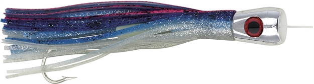 Picture of Boone Bait Co. Hoo Lili Conical Head Rigged Trolling Lure, 7", Blue/Silver/Pink