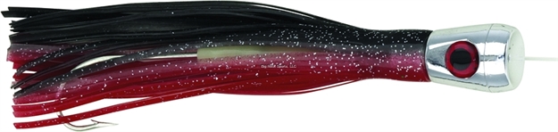 Picture of Boone Bait Co. Hoo Lili Conical Head Rigged Trolling Lure, 7", Red/Black