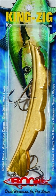 Picture of Boone Bait Co. King Zig Trolling Lure Gold 6.5" 2Oz