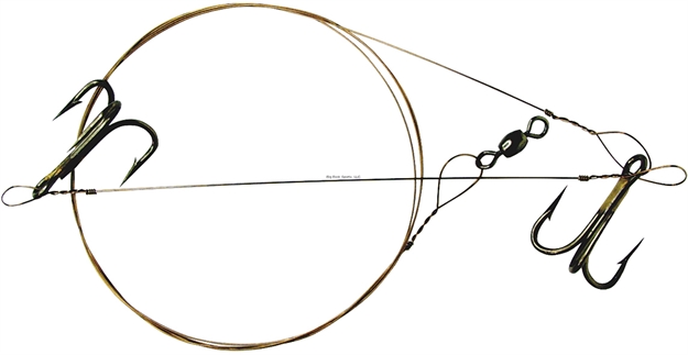 Picture of Boone Bait Co. Live Bait Rig  2 Pk, 2 # 6 Treble Hook