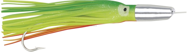 Picture of Boone Bait Co. Mahi Jet Rigged Trolling Lure, 6 1/2", 6/0 Hook, Chartreuse/Bright Green