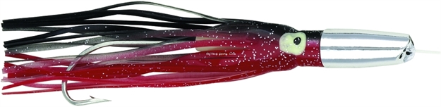 Picture of Boone Bait Co. Mahi Jet Rigged Trolling Lure, 6 1/2", 6/0 Hook, Red/Black