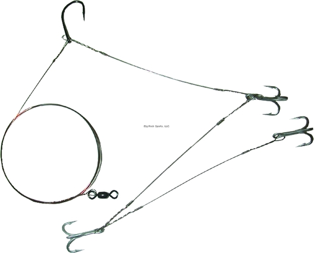 Picture of Boone Bait Co. Ribbon Rig 1/0 Singloe 3-#4 Trebles 1Pk