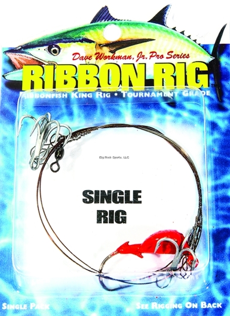 Picture of Boone Bait Co. Ribbon Rig, 3 #4 Trebles, 1/2 Oz, Pink Jighead, 1/Pack