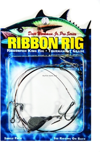 Picture of Boone Bait Co. Ribbon Rig, 3 #4 Trebles, 1/2 Oz, Silver Jighead, 1/Pack