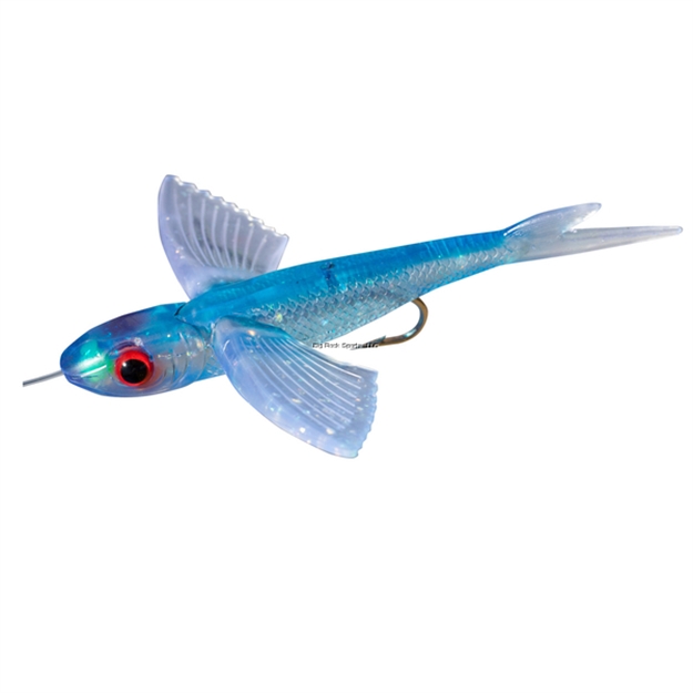 Picture of Boone Bait Co. Rigged Flying Bird, Blue Clear, 8" -9/0- 200 LB
