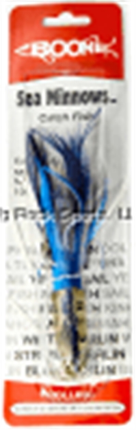 Picture of Boone Bait Co. Sea Minnow Feather Rigged 7" 6/0, Double Hook, Blue/White