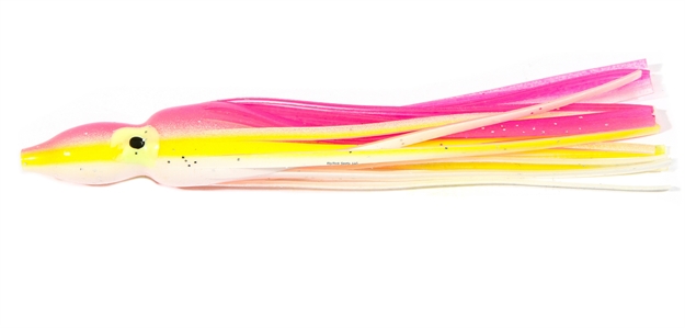 Picture of Boone Bait Co. Squid Skirt 4 1/4" 10 Pk, Pink Pearl Ylw. Stripe, 4 1/4"