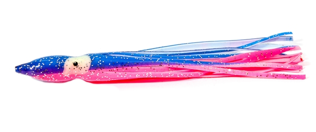 Picture of Boone Bait Co. Squid Skirt 4 1/4" 5 Pk, Blue White Pink Belly, 4 1/4"