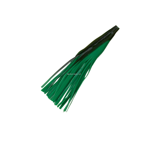Picture of Boone Bait Co. Tuna Tail Weber Style Skirt  2 Pk, Green/Black, 5 1/2"