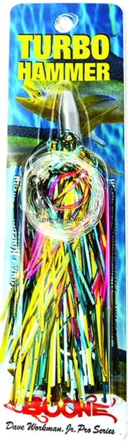 Picture of Boone Bait Co. Turbo Hammer Rigged Trolling Lure, 5 1/2", 3/4 Oz, 6/0 Hook, Green/Gold