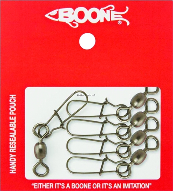 Picture of Boone Bait Co. Black Crane Duo-Lock Swivels Sz1 85Lb