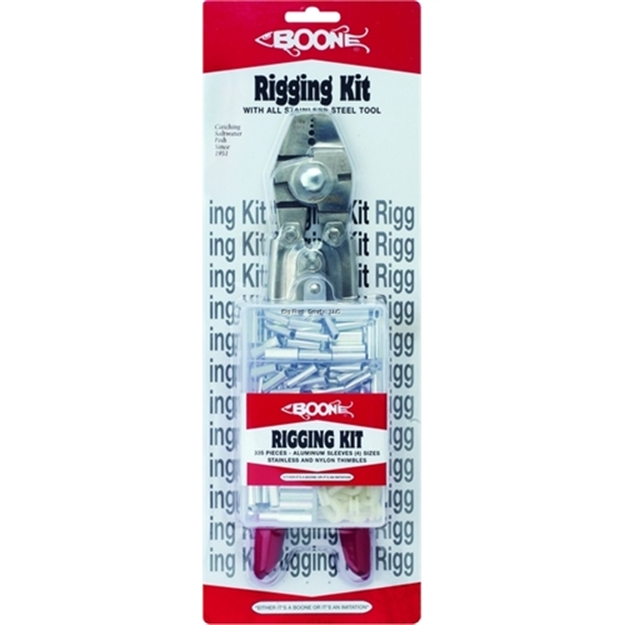 Picture of Boone Bait Co. Crimping Tool And Rigging Kit, Red Handles