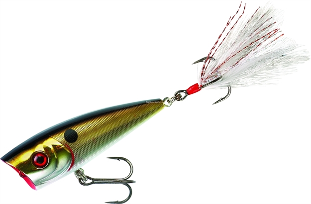 Picture of Booyah Boss Pop Topwater Popper, 2", 1/4 Oz, Dressed Treble, Z-Shad