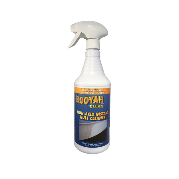 Picture of Booyah Clean Non-Acid Instant Hull Cleaner Quart, Spray & Rinse, Epa Safer Choice Direct Release Cleaner