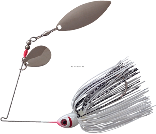 Picture of Booyah Counter Strike Spinnerbait, 3/8 Oz, Silver Scale White