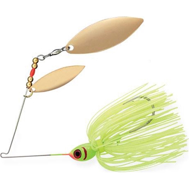Picture of Booyah Double Willow Blade Spinnerbait, 1/2 Oz, Chartreuse BYBW12617